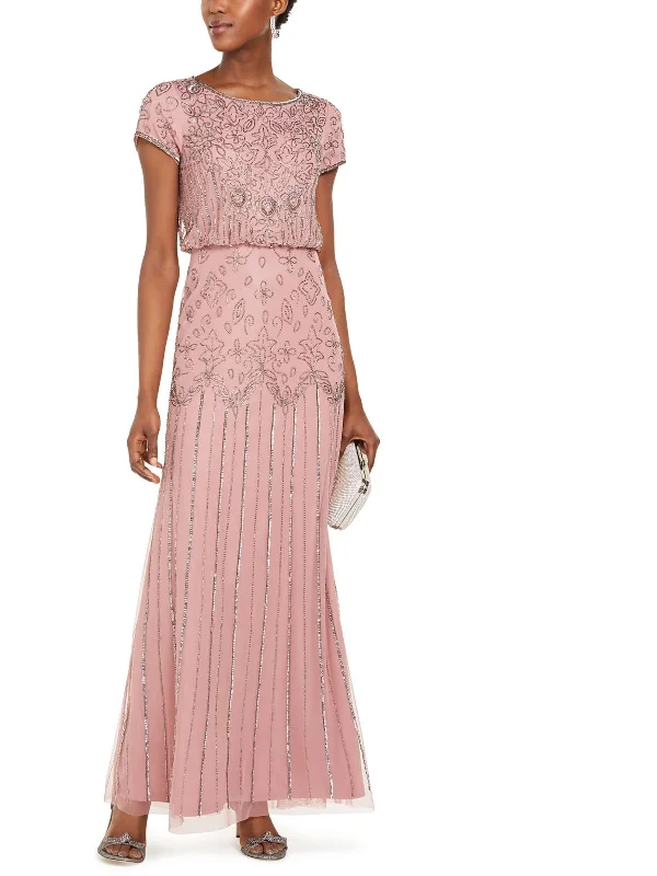 Off - the - Shoulder Women Dress for a Romantic and Feminine Look Off - the - Shoulder Women Dress for a Romantic and Feminine Look Womens Chiffon Embellished Formal Dress