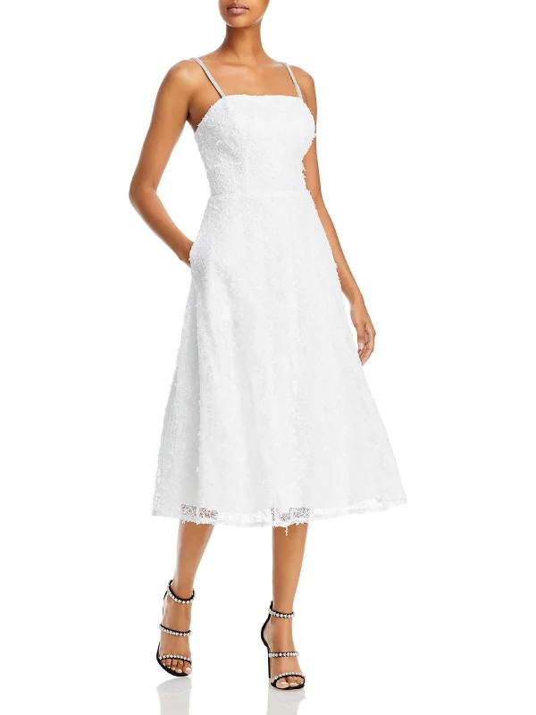Wrap - Style Women Dress with Adjustable Fit for All Body Types Wrap - Style Women Dress with Adjustable Fit for All Body Types Womens Lace Knee Midi Dress