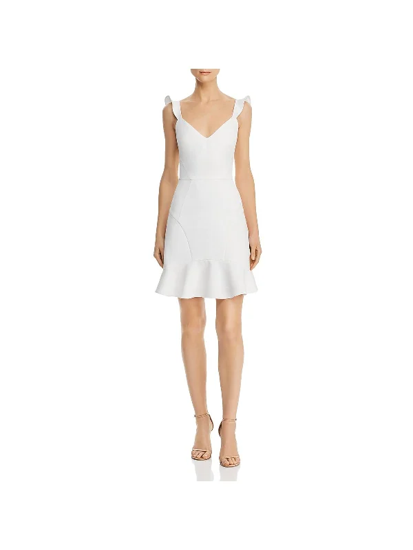 Empire Waist Women Dress to Accentuate the Bust and Conceal the Waist Empire Waist Women Dress to Accentuate the Bust and Conceal the Waist Womens Ruffled Mini Cocktail Dress
