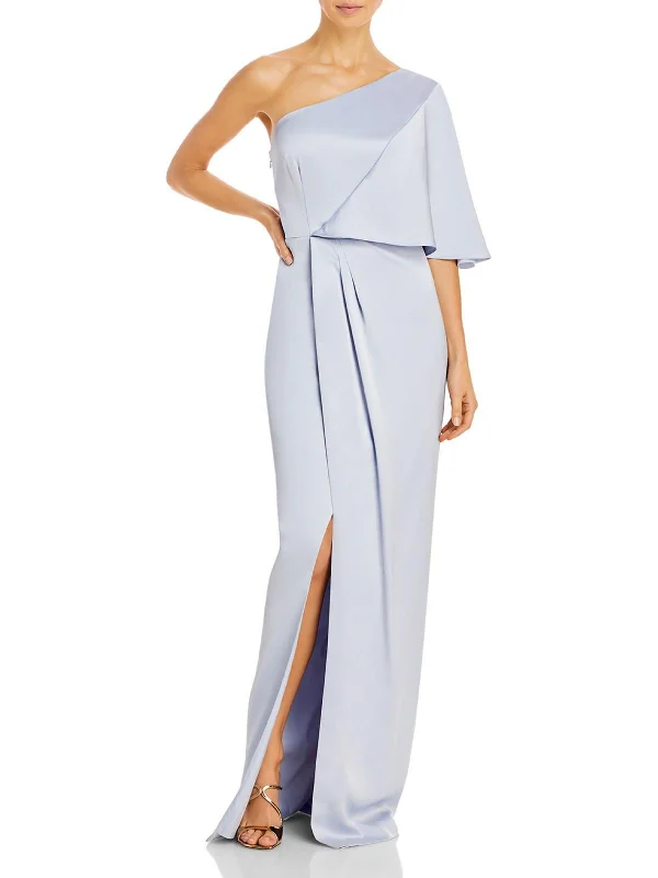 Printed Abstract Women Dress for a Modern and Artistic Appeal Printed Abstract Women Dress for a Modern and Artistic Appeal Womens Satin One Shoulder Evening Dress