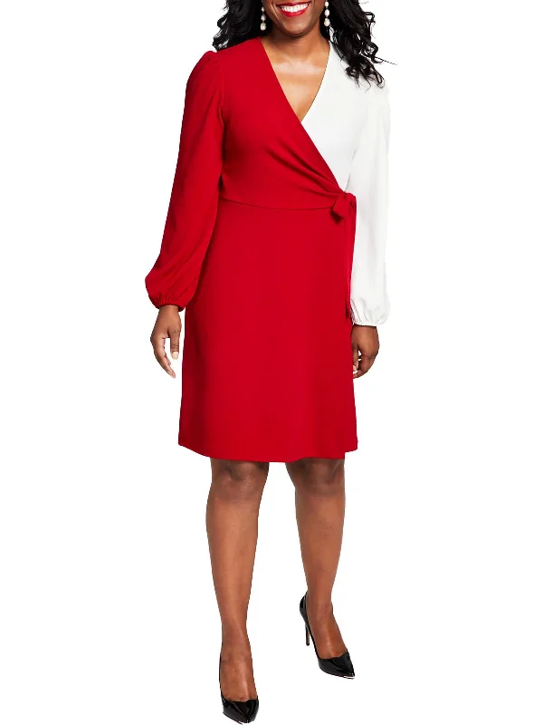 Shift Women Dress with a Simple and Classic Design for Everyday Wear Shift Women Dress with a Simple and Classic Design for Everyday Wear Womens Surplice Side Tie Midi Dress
