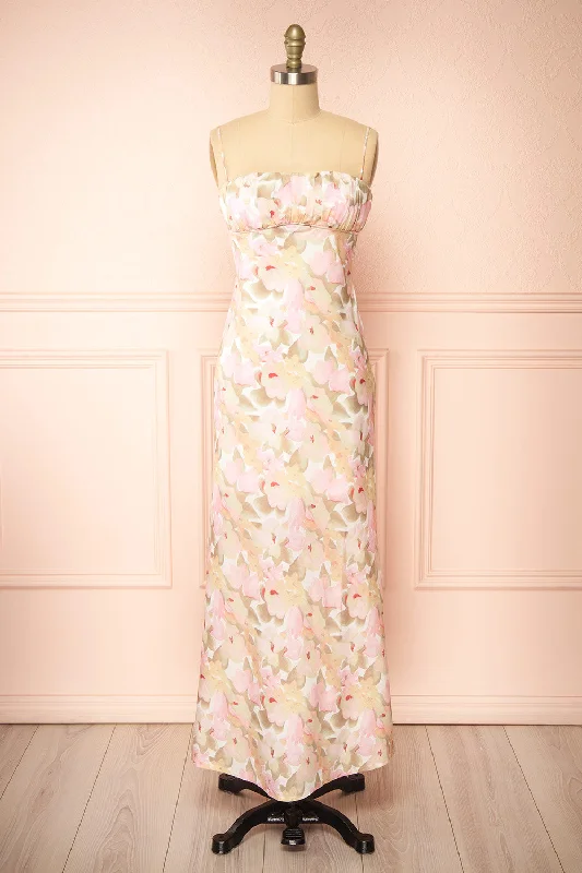 Midi dresses with belted waists to accentuate the figureApostrofia | Floral Maxi Dress