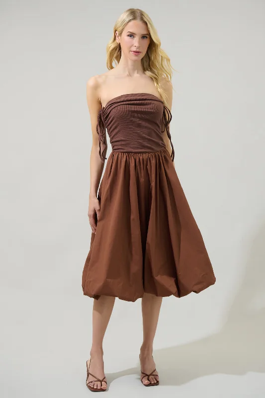 Midi dresses with metallic threads for a glamorous evening eventBetty Twofer Multiway Bubble Midi Dress