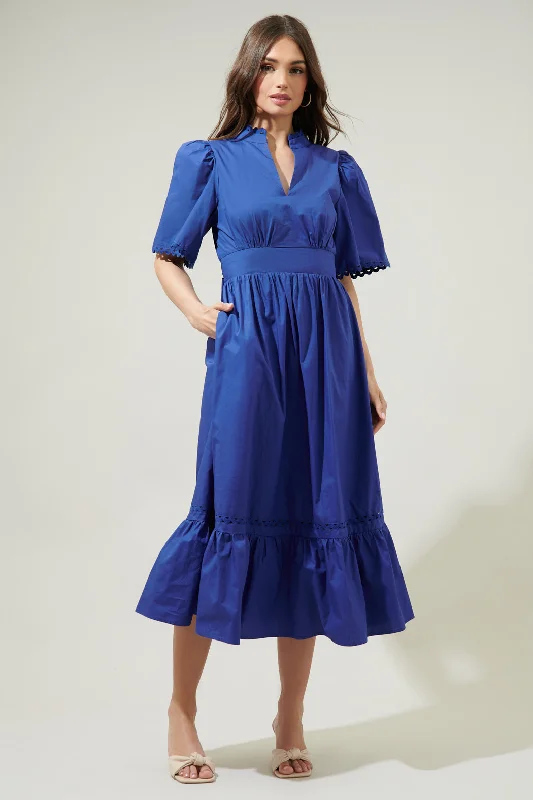 Midi dresses with satin - finish fabrics for a luxurious feelCamden Poplin Midi Dress