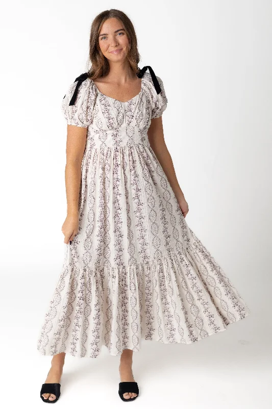 Midi dresses with ribbed textures for a unique and tactile appearanceCitrus Swiss Dobby Print Dress