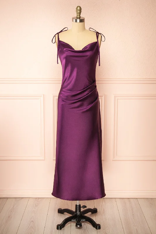 Midi dresses with empire waists for a flattering maternity optionElyse Violet | Cowl Neck Midi Dress Midi dresses with empire waists for a flattering maternity optionElyse Violet | Cowl Neck Midi Dress