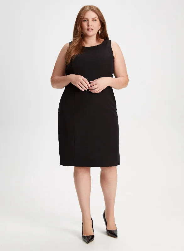 Midi dresses with button - front designs for a classic touchEssential Stretch Twill Dress