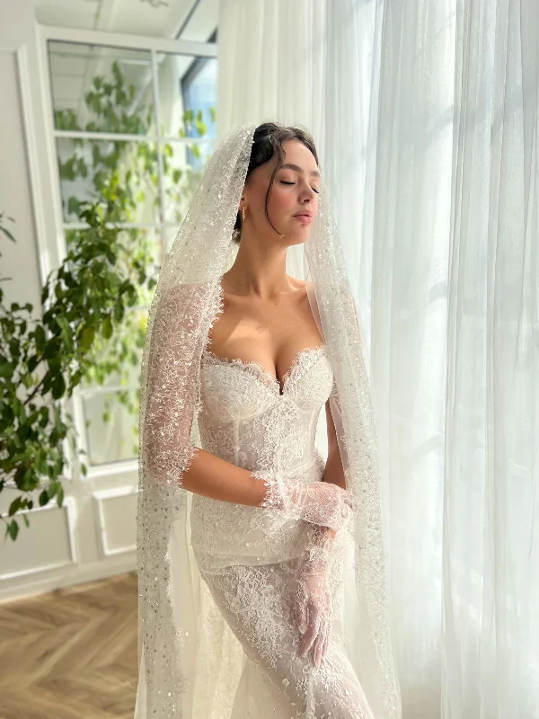 Midi dresses with embroidered accents for a unique and detailed designEthereal Odyssey Bridal Gown