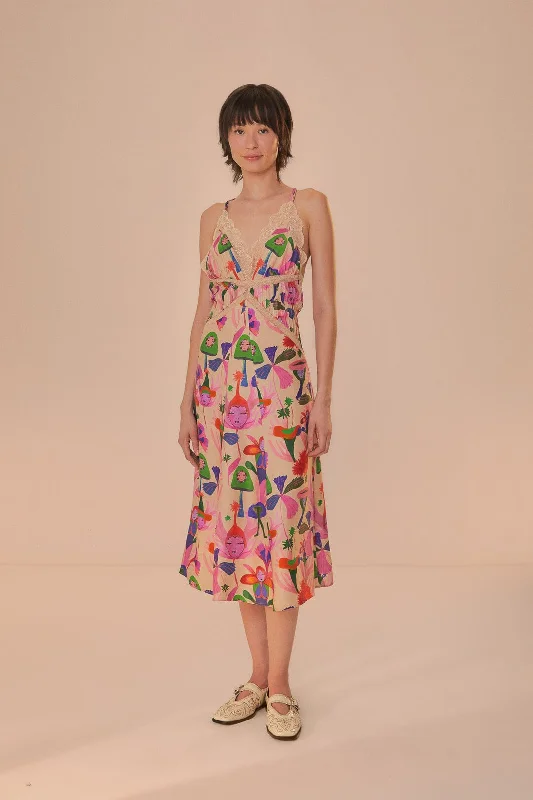 Midi dresses with empire waists for a flattering maternity optionSand Fairies Slip Midi Dress