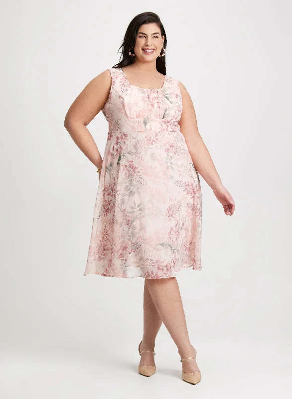 Midi dresses with button - down skirts for a unique and functional designFloral Empire Waist Dress Midi dresses with button - down skirts for a unique and functional designFloral Empire Waist Dress