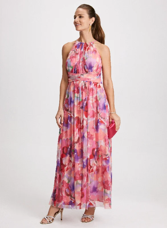 Midi dresses with abstract art prints for an artistic statementFloral Maxi Dress