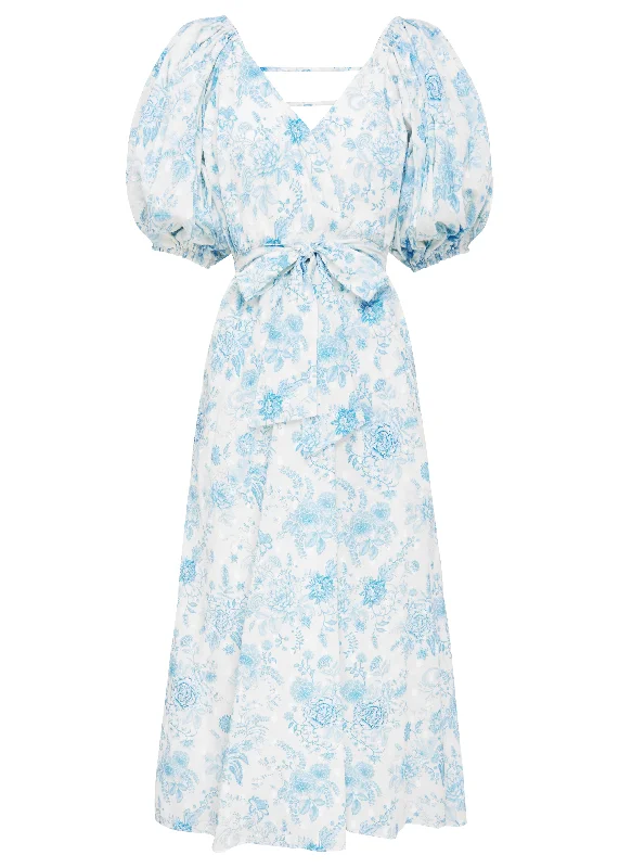 Midi dresses with tiered skirts for a bohemian festival lookJasmine | Blue