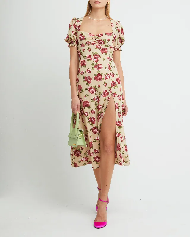 Midi dresses with side slits for a sexy and elegant appearanceKinsley Dress
