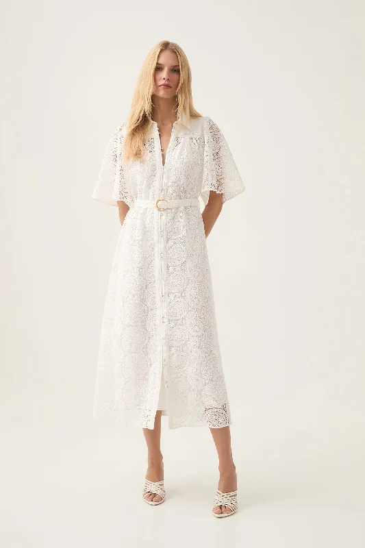 Midi dresses with puff sleeves for a vintage - inspired lookLaicey Paisley Midi Dress Midi dresses with puff sleeves for a vintage - inspired lookLaicey Paisley Midi Dress