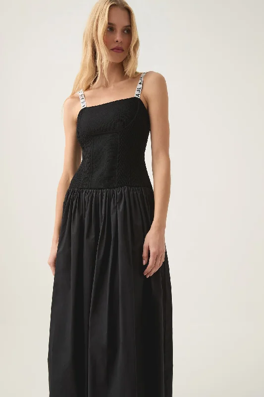 Midi dresses with mesh inserts for a trendy and breathable optionLeana Knit Midi Dress Midi dresses with mesh inserts for a trendy and breathable optionLeana Knit Midi Dress