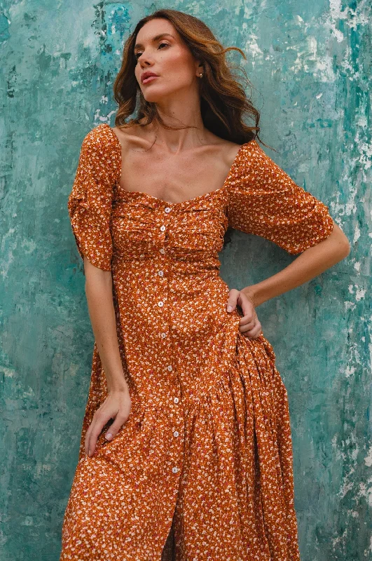 Midi dresses with abstract art prints for an artistic statementLilit Midi Dress
