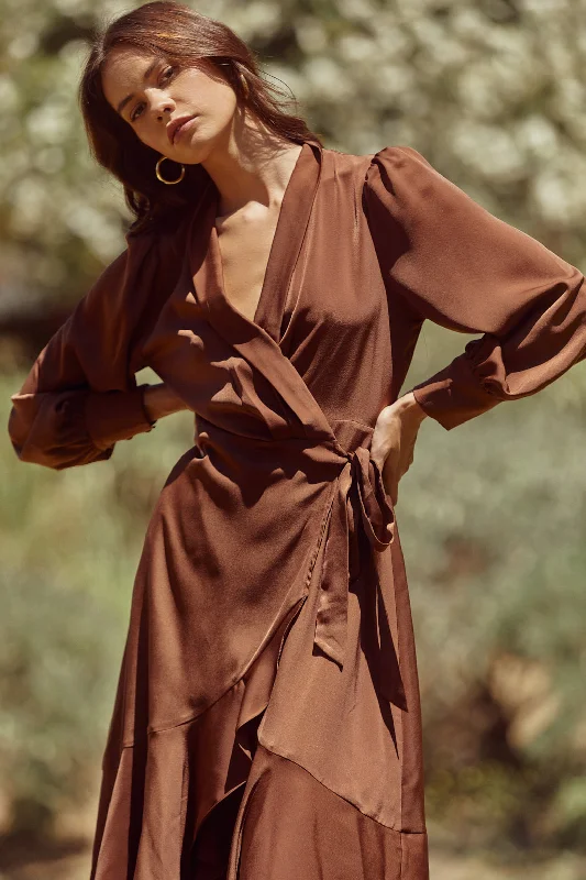 Midi dresses with one - shoulder designs for a modern and asymmetric styleOphelia Wrap Midi Dress Midi dresses with one - shoulder designs for a modern and asymmetric styleOphelia Wrap Midi Dress