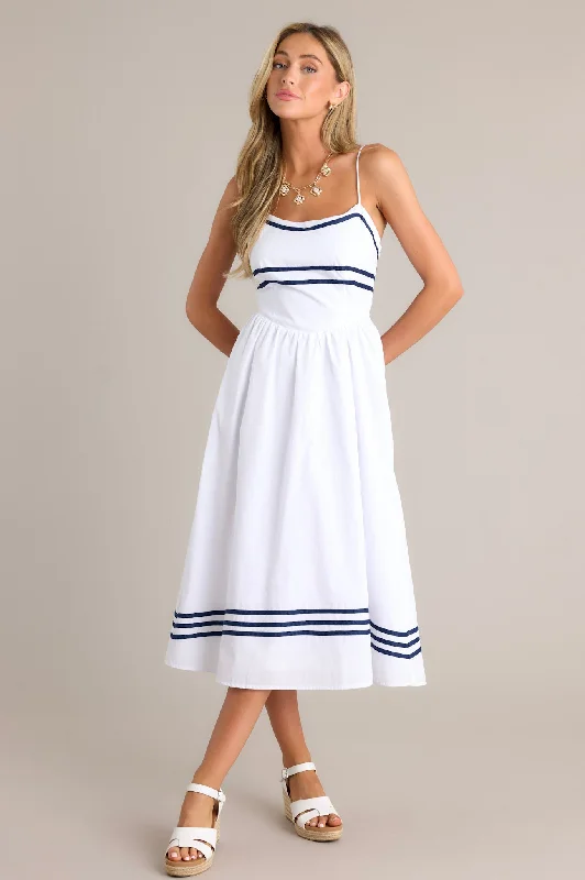 Midi dresses with off - the - shoulder necklines for a flirty lookSweet Melody 100% Cotton White Drop Waist Midi Dress Midi dresses with off - the - shoulder necklines for a flirty lookSweet Melody 100% Cotton White Drop Waist Midi Dress