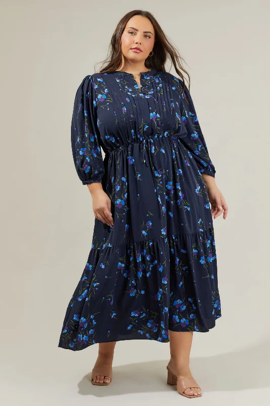 Midi dresses with asymmetric hems for a fashion - forward and dynamic appearanceTorun Floral Midi Dress Curve Midi dresses with asymmetric hems for a fashion - forward and dynamic appearanceTorun Floral Midi Dress Curve
