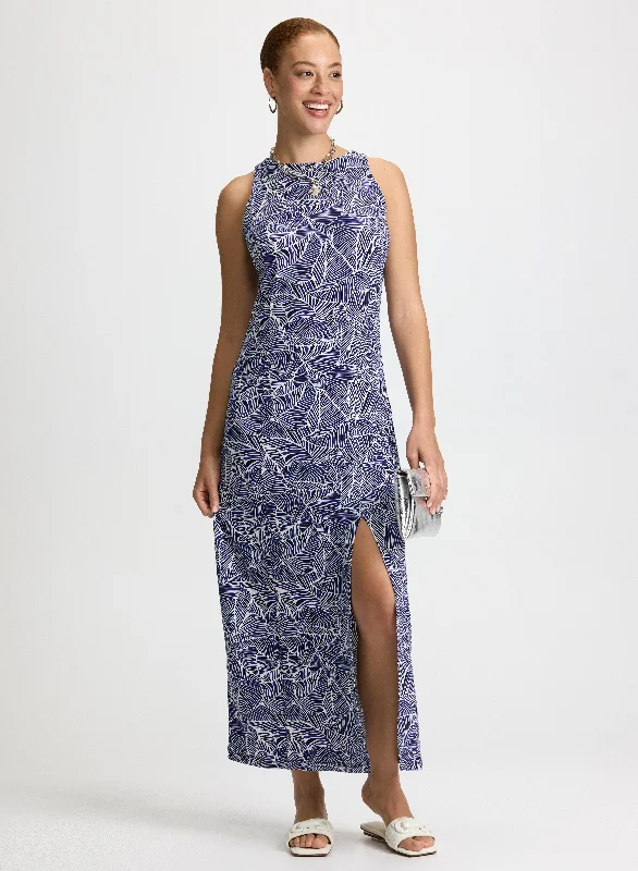Midi dresses with button - front designs for a classic touchTropical Print Maxi Dress Midi dresses with button - front designs for a classic touchTropical Print Maxi Dress