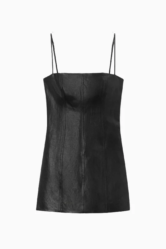 Ripped women jeans for a rebellious and fashion - forward styleAlexander Wang Square Neck Mini Dress - Black