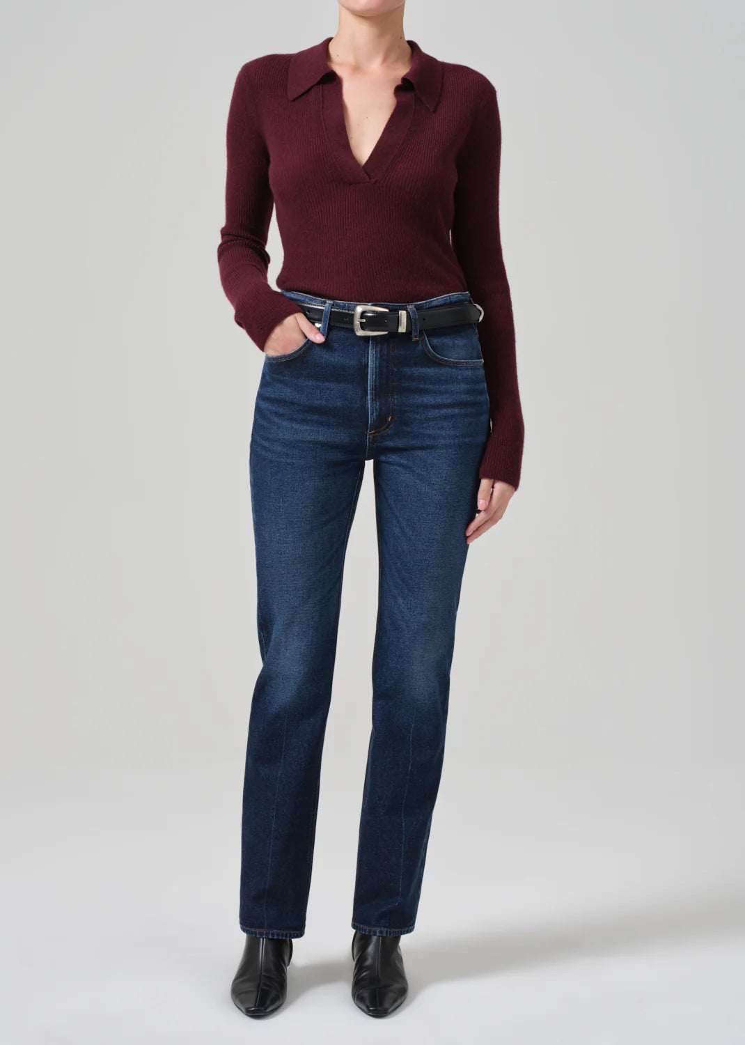 Studded Denim Top for a Glamorous and Bold StyleCitizens of Humanity - Zurie Straight Studded Denim Top for a Glamorous and Bold StyleCitizens of Humanity - Zurie Straight