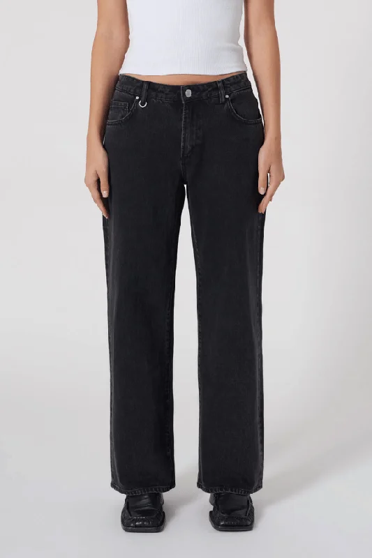 Denim Top with a Collared Neckline for a Preppy StyleDaria Boyfriend French Black