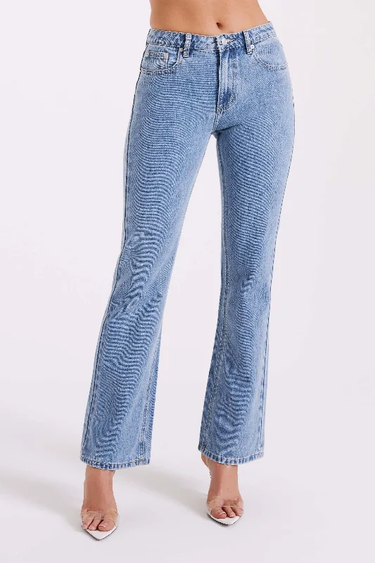 Oversized Denim Top for a Relaxed and Casual VibeStephy Low Rise Straight Leg Denim Jean - Vintage Blue
