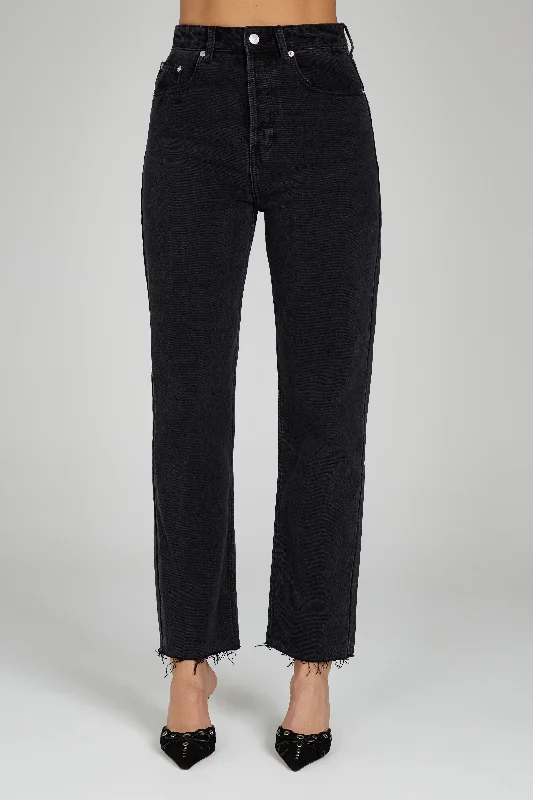 Denim Top for a Music Festival with a Rock - n - Roll VibeTina Mom Jean - Washed Black Denim Top for a Music Festival with a Rock - n - Roll VibeTina Mom Jean - Washed Black