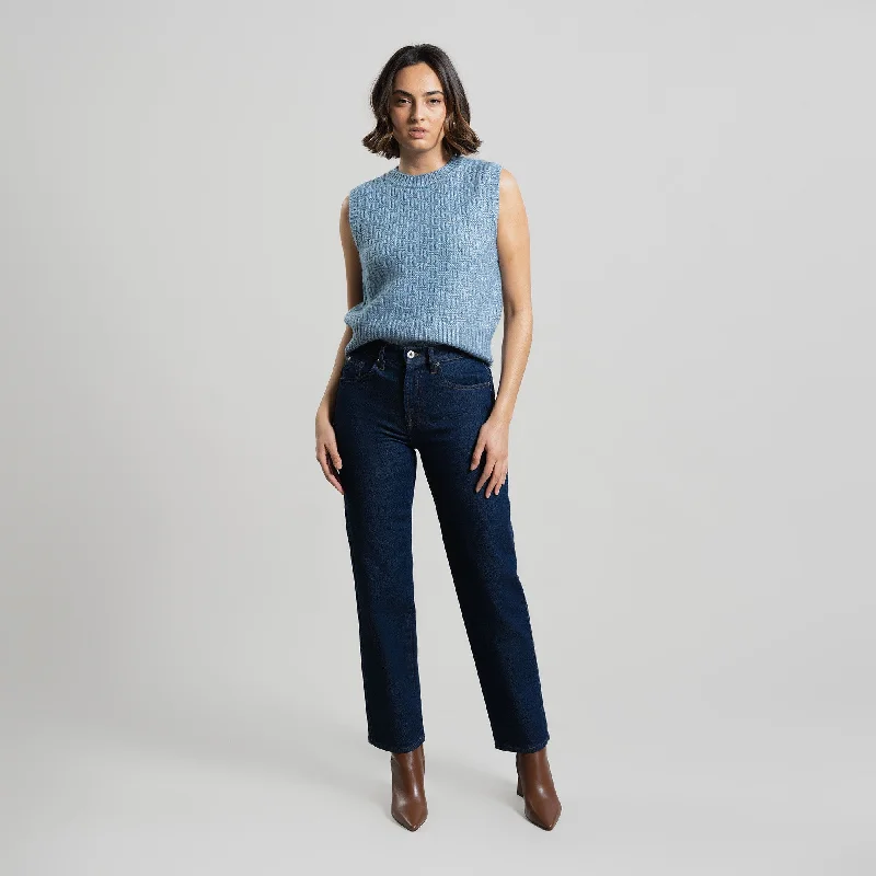 Denim Top for a Beachside Picnic with a Laid - Back StyleTrue Straight Jeans
