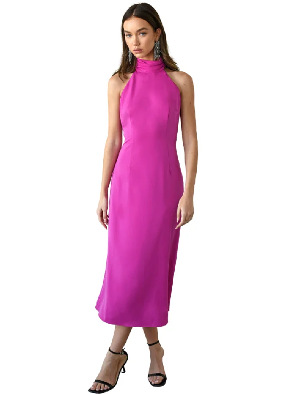 Maxi dresses with embroidered floral motifs for a unique designAdelyn Rae Alize Halter Maxi Dress- Fuchsia Maxi dresses with embroidered floral motifs for a unique designAdelyn Rae Alize Halter Maxi Dress- Fuchsia