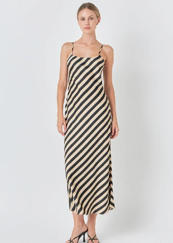 Maxi dresses with geometric prints for a contemporary aestheticBlaire Stripped Maxi Slip Dress ***FINAL SALE*** Maxi dresses with geometric prints for a contemporary aestheticBlaire Stripped Maxi Slip Dress ***FINAL SALE***