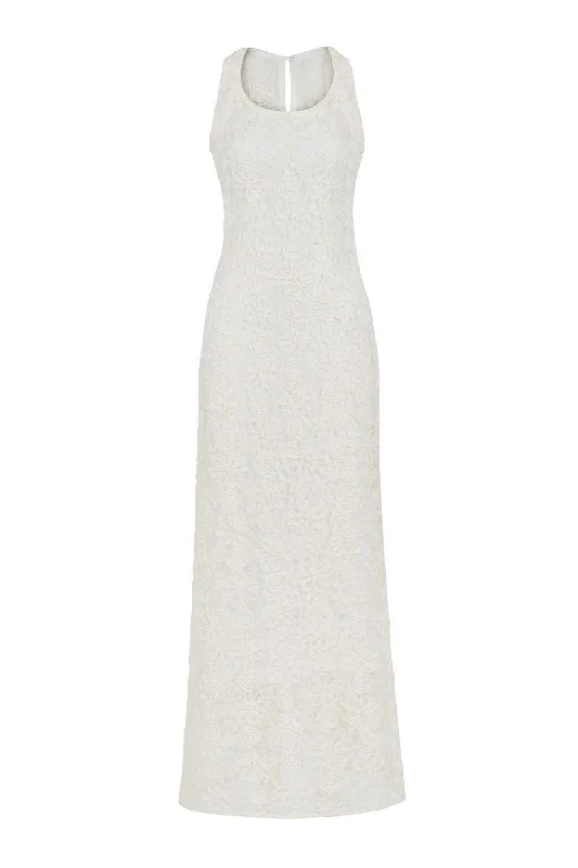Cotton maxi dresses for a comfortable and everyday - wear optionCady A-line Sleeveless Lace Floor Length Dress Cotton maxi dresses for a comfortable and everyday - wear optionCady A-line Sleeveless Lace Floor Length Dress