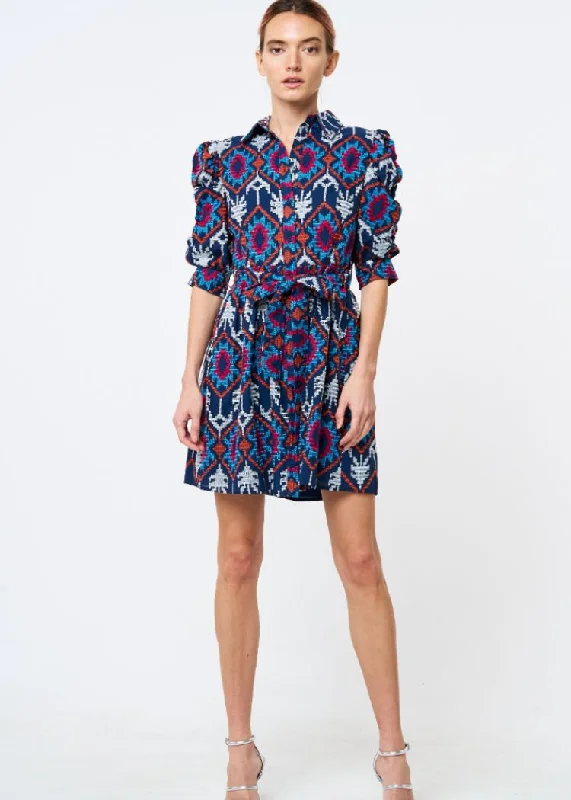 Maxi dresses with polka dot prints for a playful styleCiebon Bethany Embroidered Mini Dress- Navy ***FINAL SALE***