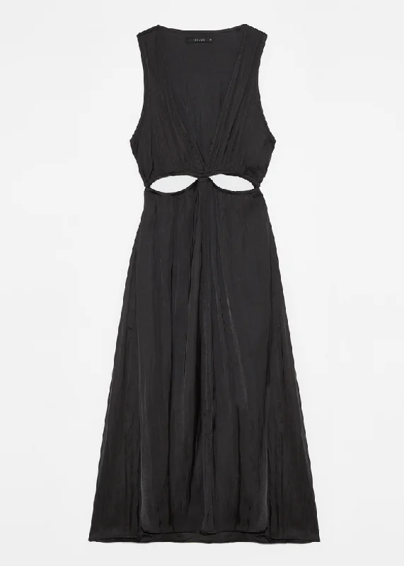 Maxi dresses with cut - out details on the sides for a modern edgeDèluc Rousseau Dress - Black ***FINAL SALE*** Maxi dresses with cut - out details on the sides for a modern edgeDèluc Rousseau Dress - Black ***FINAL SALE***