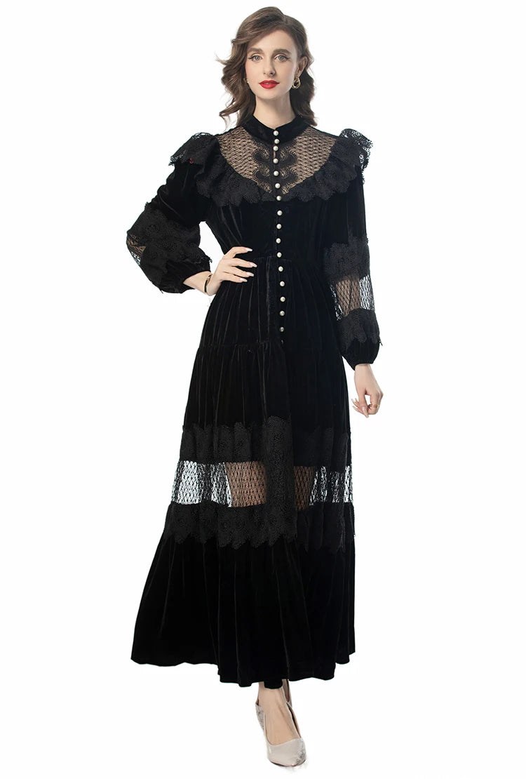 Linen maxi dresses for a breathable and lightweight summer optionDRESS STYLE  - SY1133