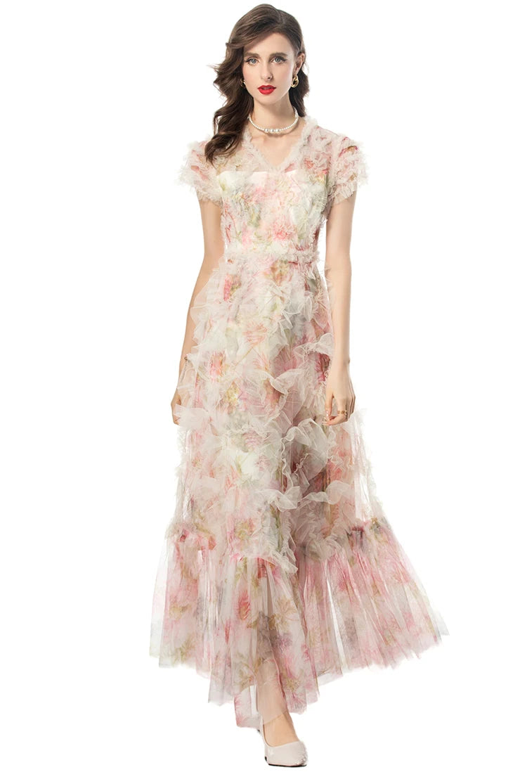 Maxi dresses with tassel accents for a fun and lively touchDRESS STYLE  - SY1135