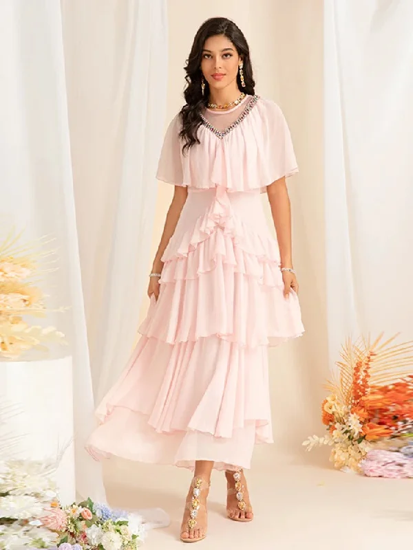 Maxi dresses with a button - down front for a classic lookDRESS STYLE  - SY1330