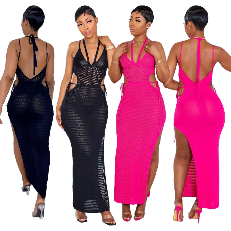 Maxi dresses with a button - down front for a classic lookFoma 2023 summer fashion cut out long maxi sexy elegant evening modest bridesmaid Maxi dresses with a button - down front for a classic lookFoma 2023 summer fashion cut out long maxi sexy elegant evening modest bridesmaid