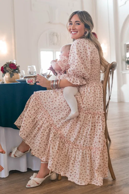 Maxi dresses with side slits for a touch of allureMadeline Dress In Pink