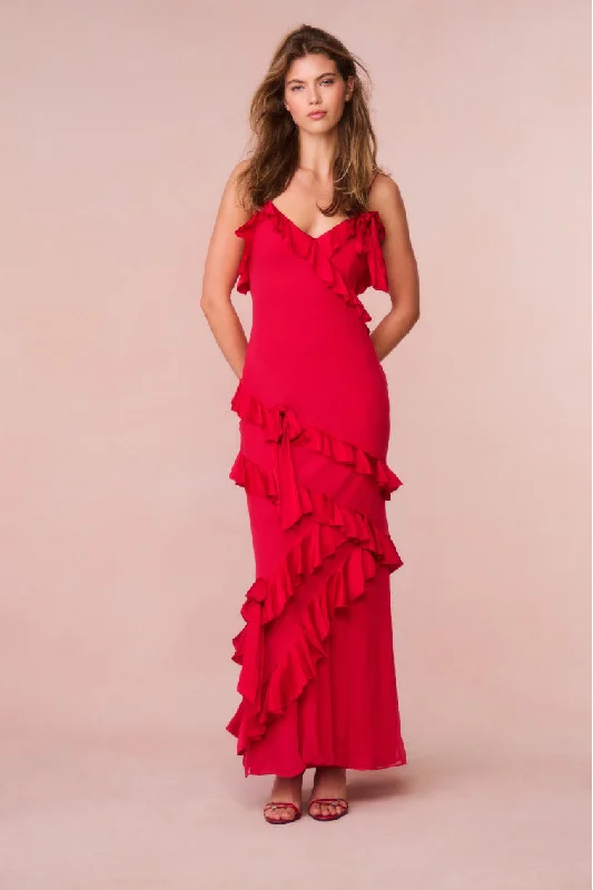 Maxi dresses with an empire waist for a flattering fit on all body typesRialto Silk Ruffle Maxi Dress Maxi dresses with an empire waist for a flattering fit on all body typesRialto Silk Ruffle Maxi Dress