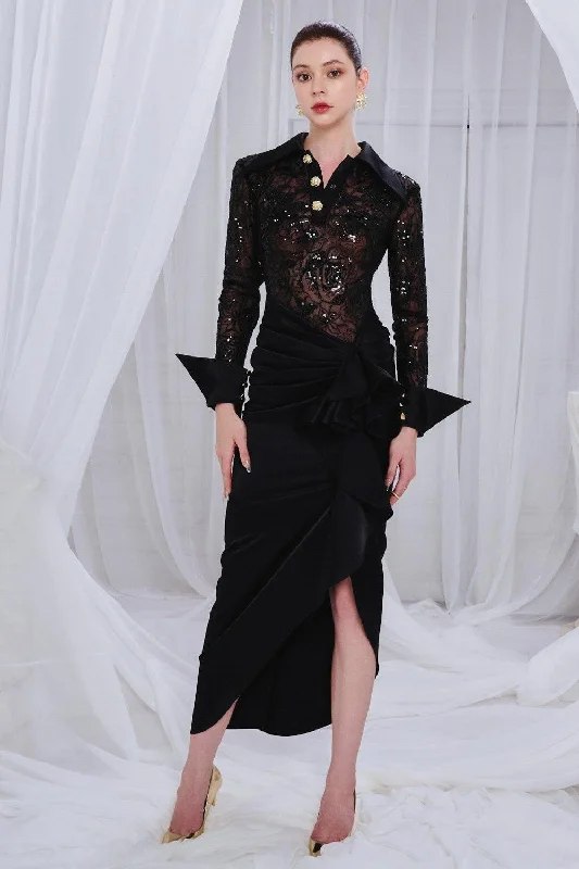 Maxi dresses with a paisley print for a classic and elegant styleTristen Asymmetric Waist Pleated Organdy Ankle Length Dress Maxi dresses with a paisley print for a classic and elegant styleTristen Asymmetric Waist Pleated Organdy Ankle Length Dress