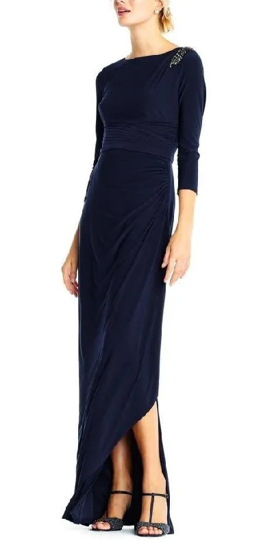 Wedding guest dresses with cut - out details and midi lengthsAdrianna Papell AP1E202958 Long Sleeve Embellished Formal Dress Wedding guest dresses with cut - out details and midi lengthsAdrianna Papell AP1E202958 Long Sleeve Embellished Formal Dress