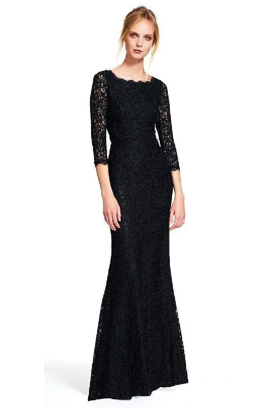 Wedding guest dresses with tiered skirts for a feminine lookAdrianna Papell - Long Sleeves Lace Long Dress 91879130 Wedding guest dresses with tiered skirts for a feminine lookAdrianna Papell - Long Sleeves Lace Long Dress 91879130