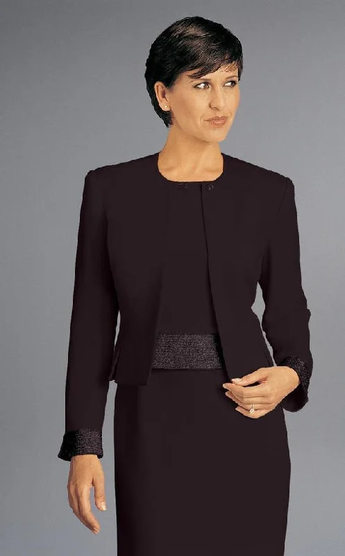 Wedding guest dresses with cold - shoulder ruffled sleeves and knee - length hemsAlexander by Daymor 702109 Jewel Dress with Ornate Cuffed Jacket
