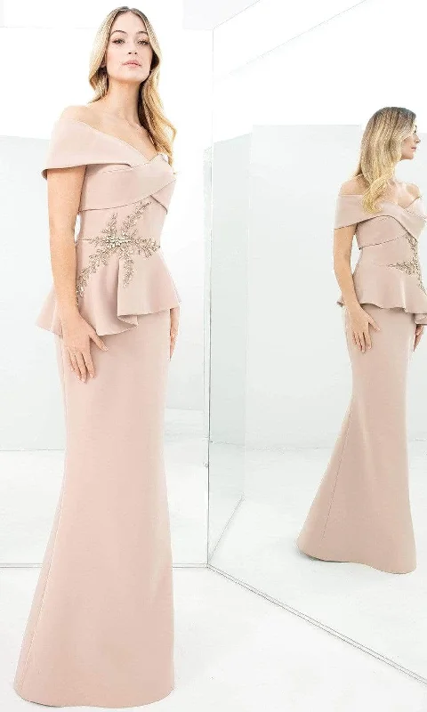 Wedding guest dresses with cut - out details and midi lengthsAlexander by Daymor - Crisscross Bodice Sheath Formal Gown 1350
