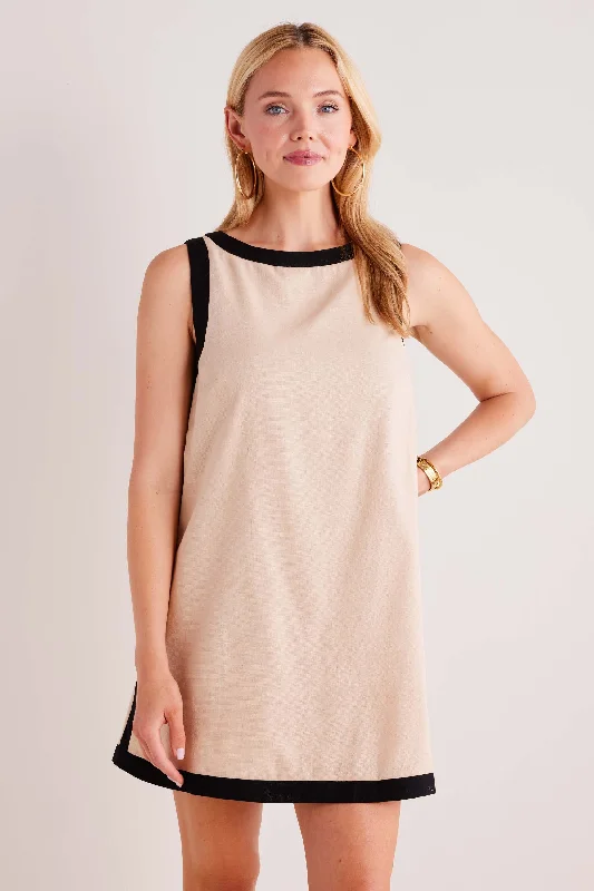 Mini dresses with one - shoulder designsAvery Dress- Tan