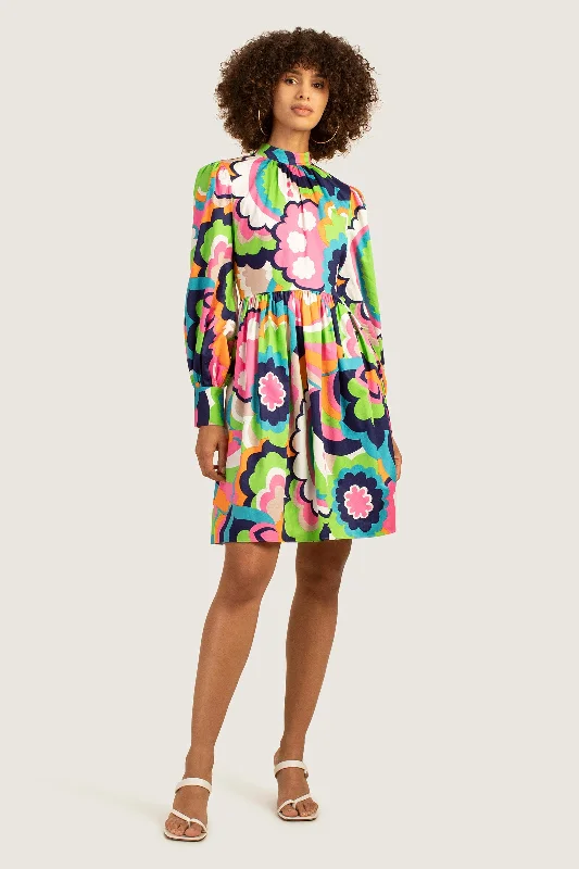 Mini dresses with wrap - around stylesBloom Dress