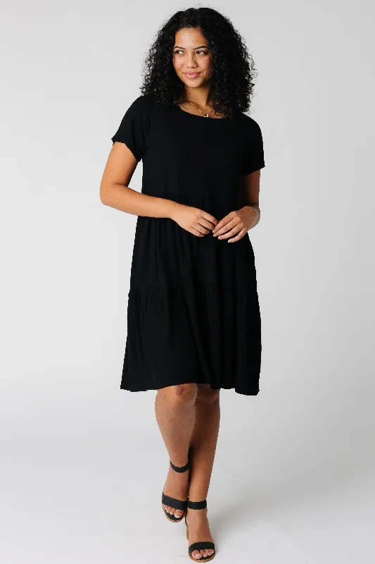 Mini dresses with ruched bodices for a feminine touchBrass & Roe The Cici Knee Dress
