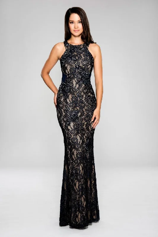 Wedding guest dresses with fringe accents for a bohemian - inspired weddingCachet - Embellished Lace Long Dress 58250Z Wedding guest dresses with fringe accents for a bohemian - inspired weddingCachet - Embellished Lace Long Dress 58250Z